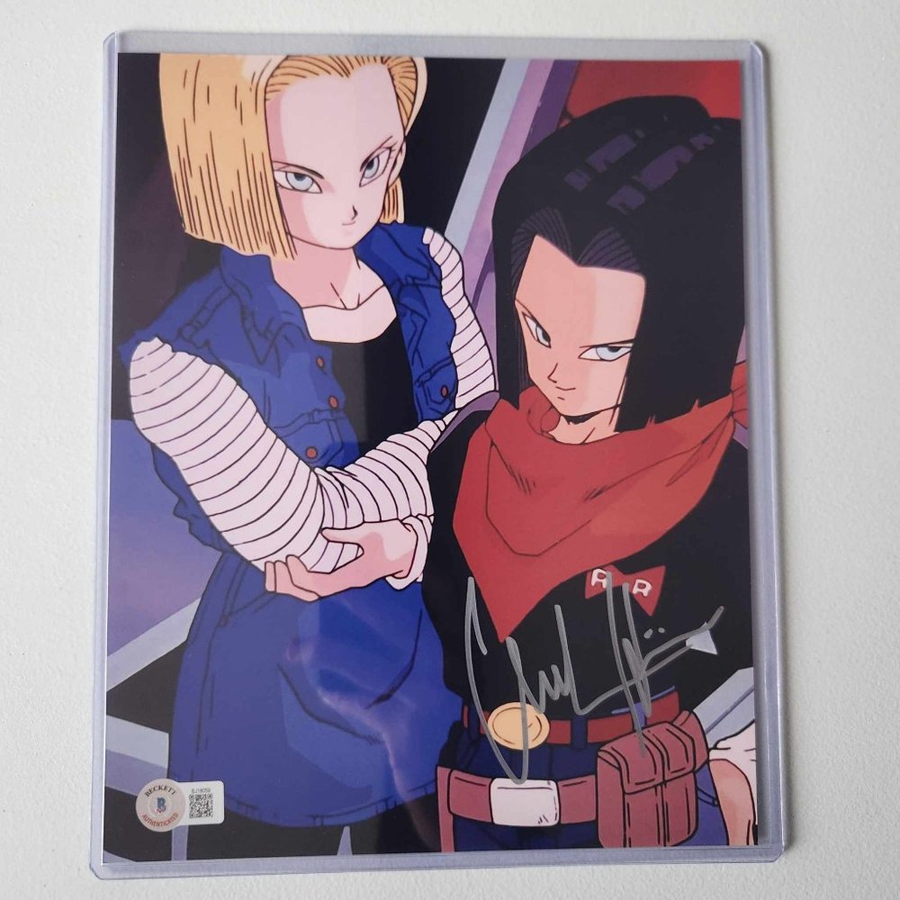 Dragon Ball Z Android 17 Autograph 8x10 Signed by Chuck Huber - Beckett COA